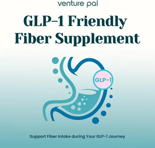 Vista 5 de Polvo de fibra prebiótica diaria 6 en 1 para la salud intestinal y digestiva, apto para GLP-1, suplemento de fibra sin azúcar en polvo
