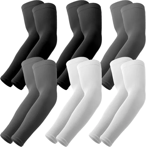 Vista 20 de YESLIFE Mangas de protección solar UV para hombres y mujeres, manga deportiva de enfriamiento UPF 50