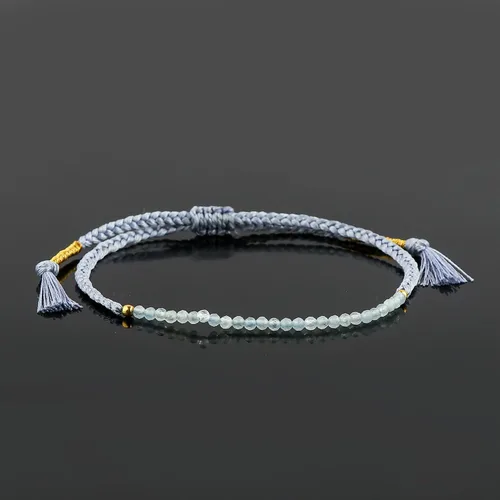 Vista 28 de Thecraftman - Pulsera trenzada de cuentas naturales, cristales energéticos, regalo para ella, pulsera de protección de hilo trenzado de mano