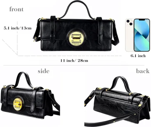 Vista 5 de LOUISDAISY Women's Crossbody Handbags Small Leather Purses for Women,Satchel, Shoulder Bags Crossbody Bags for Women Trendy