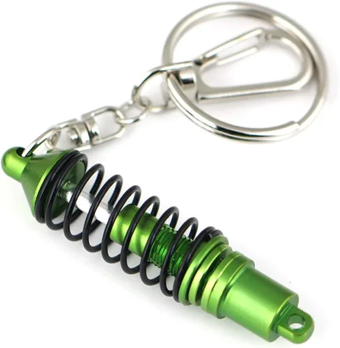 Vista 10 de Llavero creativo modelo autoparte de moda coilover amortiguador Maycom, color rojo, Hecho por el hombre, S