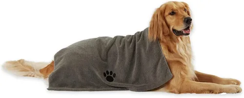 Vista 22 de Bone Dry Toalla de microfibra para aseo de mascotas, colección bordada, XL, 41 x 23.5 pulgadas, color verde lechuga (paquete de 2)
