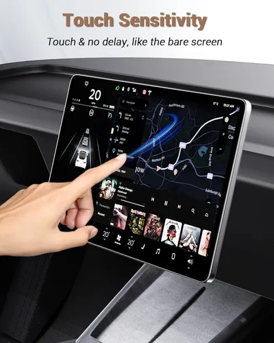 Vista 6 de Protector de pantalla de 15.4 pulgadas para Tesla Model Y Juniper 2025 2026, antirreflejos y 2024-2026 Model 3 Highland Matte Protector de pantalla