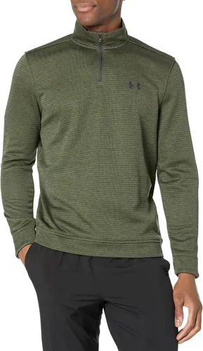 Vista 8 de Under Armour Suéter Storm SweaterFleece para hombre con cuarto de cremallera (001) negro/blanco/negro