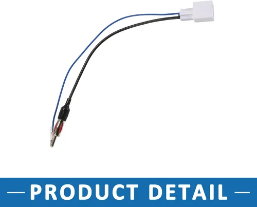 Vista 6 de Adaptador de antena automática para automóvil a terminal de antena Cable conector FM AM Audio estéreo para Toyota Yaris 2012-2017 Negro