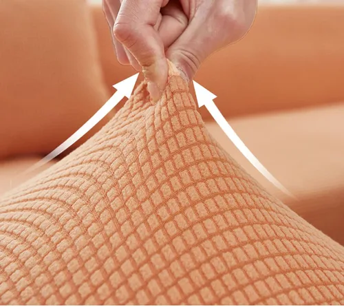 Vista 2 de IMYOGI Fundas elásticas para sofá de alta elasticidad, fundas de sofá suaves, elegantes fundas antideslizantes para sofá, lavables a máquina