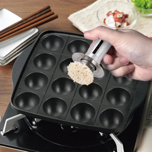 Vista 2 de TIKUSAN Cepillo de aceite para barbacoa Takoyaki Okonomiyaki Hecho en Japón (Pequeño)
