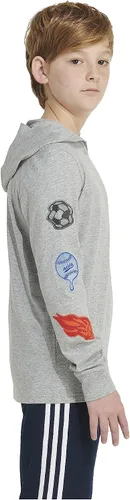 Vista 7 de adidas Boys' Long Sleeve Cotton Bos Logo Hooded T-Shirt