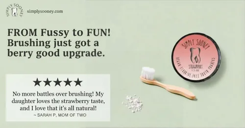 Vista 9 de Simply Sooney Polvo de dientes orgánico sin flúor orgánico remineralizante, fórmula I dientes más fuertes I aliento fresco I con xilitol