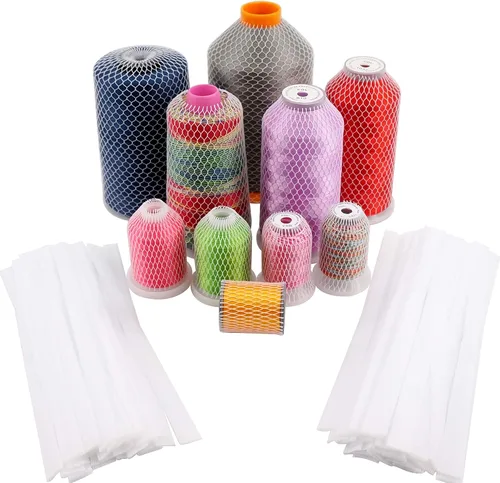 Vista 7 de New brothread Bobina de red de hilo de 20 yardas para diferentes tamaños de bordado de costura y bobines/conos de hilo de servidor, corte