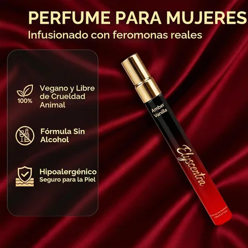 Vista 3 de Perfumes de feromonas para mujer, perfume de vainilla ámbar de larga duración, Eau de Parfum en aerosol, 0.41 fl oz / 12 ml de perfume