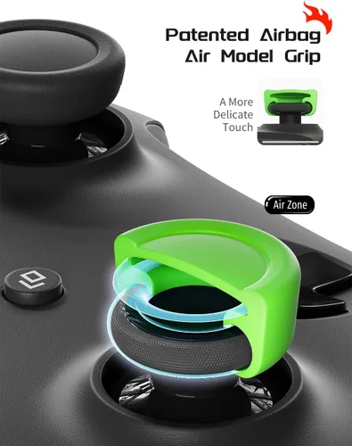 Vista 4 de ELETIUO Juego de 5 pares10 empuñaduras para el pulgar para Xbox Series XS, Xbox One, control Xbox One XS, tapa de silicona antideslizante con 5
