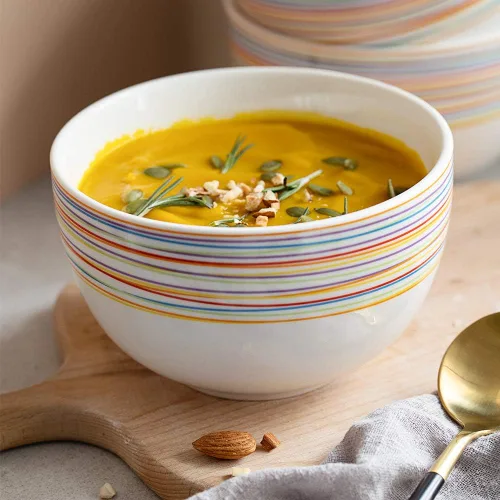Vista 2 de DOWAN Tazones de sopa de 5.8 pulgadas de profundidad y cuencos para cereales – Juego de 4 cuencos grandes de 30 onzas para cocina – Cuencos