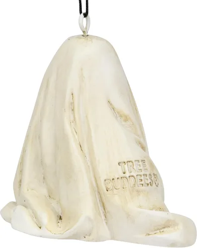 Vista 7 de Tree Buddees Lindo perro vestido como fantasma con calabaza adorno de Halloween