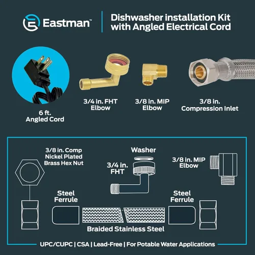 Vista 6 de EZ-Flo 48337 - Kit de instalación de lavavajillas