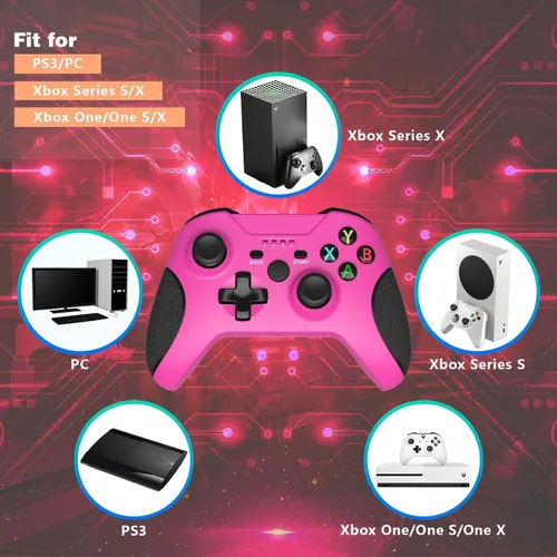Vista 3 de DYONDER Xbox One Wireless Controller, Game Controller Gamepad 2.4GHZ Game Controller Compatible with Xbox OneOne SOne XOne Series XSElitePC Windows