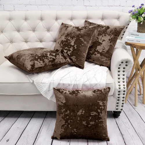 Vista 24 de Juego de 2 fundas de almohada lumbares decorativas de terciopelo abstracto de 14 x 26 pulgadas, fundas de almohada rectangulares de lujo suaves