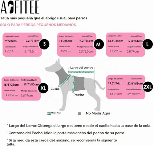 Vista 5 de AOFITEE - Abrigo para perros, impermeable para invierno, cálido traje completo para perros, abrigo de invierno para perros pequeños, chaqueta