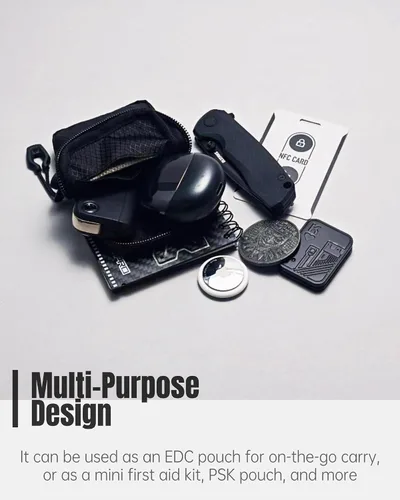 Vista 4 de Carteras para hombre, cartera portátil para tarjetas para hombres, cartera pequeña y exquisita con llavero, monedero para hombres y mujeres