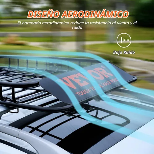 Vista 5 de VEVOR Cesta de Carga para Portaequipajes de Techo, 64" x 39" x 6" Transportador de Carga para Techo con Extensión, Acero Resistente de Servicio