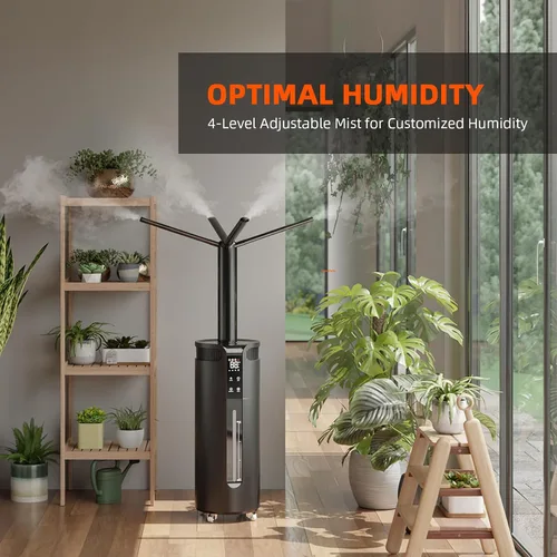 Vista 4 de Spider Farmer - Humidificador de 16L/4.2Gal con salida de 1400ML/H para tienda de cultivo de 2000 pies cuadrados, habitación grande, planta