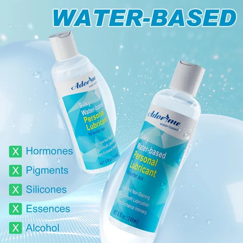 Vista 2 de Adorime Lubricante sexual personal a base de agua, lubricante sexual suave y sedoso para mujeres, hombres, parejas, sexo vaginal y anal, fórmula