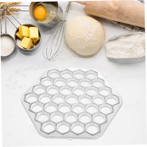 Vista 6 de Juego de moldes para bolas de masa hervida de aleación de aluminio, accesorio de cocina para albóndigas rusas y ravioles reutilizable multifunción