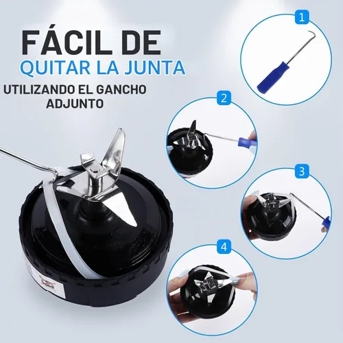 Vista 4 de Junta de sellado de licuadora de 3,2 pulgadas para piezas de repuesto Ninja Blender