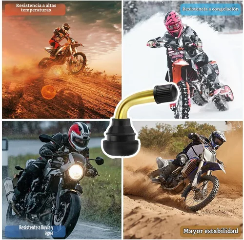 Vista 6 de Vástagos de válvula de neumático PVR70 (20 unidades), vástago de válvula de motocicleta de 90 grados, vástago de válvula a presión compatible