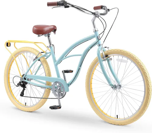 Vista 30 de sixthreezero Around The Block - Bicicleta de playa para mujer