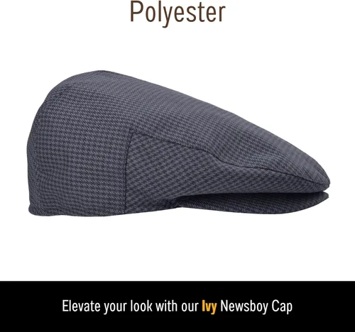 Vista 4 de Bigalli Ivy Cap Poliéster o TR Newsboy Sombreros para Hombre o Mujer Todas las Temporadas Suave Durable Hecho a Mano Boinas para Hombre