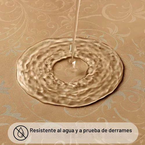 Vista 2 de Smiry Manteles rectangulares impermeables de vinilo resistente, 60 x 84