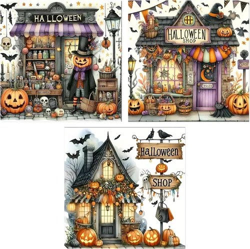 Vista 13 de Meothan - Paquete de 12 kits de arte de diamantes 5D para adultos, de animales, cristales redondos, para regalo o para decoración del hogar de 12 x