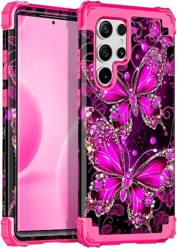 Vista 14 de Casetego Funda compatible con Galaxy S21 5G, tres capas, resistente, a prueba de golpes, protección completa, policarbonato duro y TPU suave
