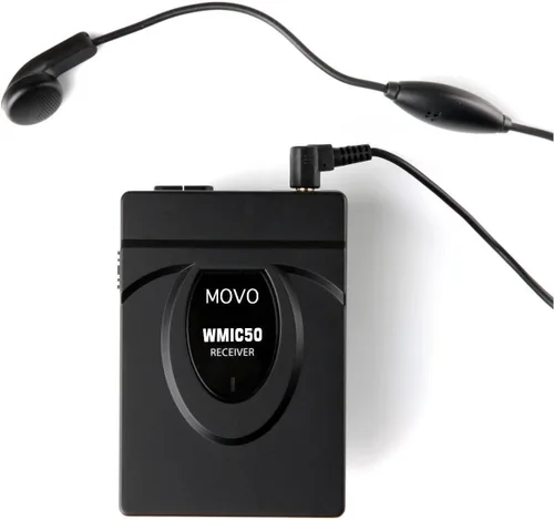 Vista 4 de Movo Sistema de micrófono inalámbrico Lavalier de 2.4 GHz para D7500, D7200, D7100, D5600, D5500, D5300, D5200, D3500, D3400, D3300, D3200, D850