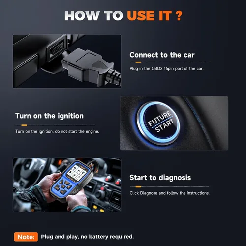 Vista 9 de AUTOPHIX Escáner OM126P+ OBD2, lector de código de luz de verificación del motor, escáner de código de automóvil para diagnóstico automotriz, leer