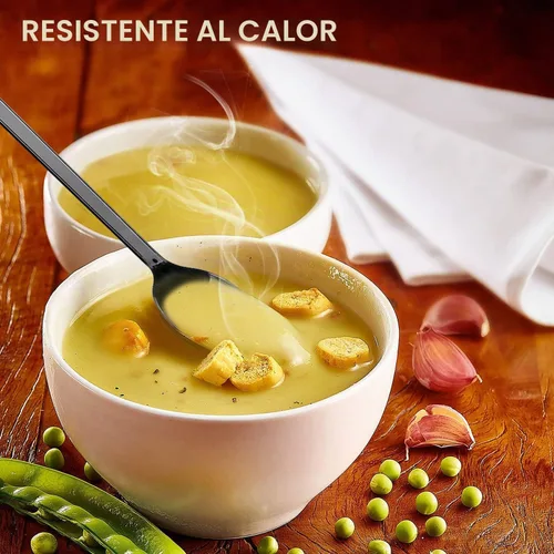 Vista 3 de Cucharas de plástico envueltas individualmente, 100 cucharas desechables resistentes a granel, ideales para fiestas, restaurantes, viajes y comida