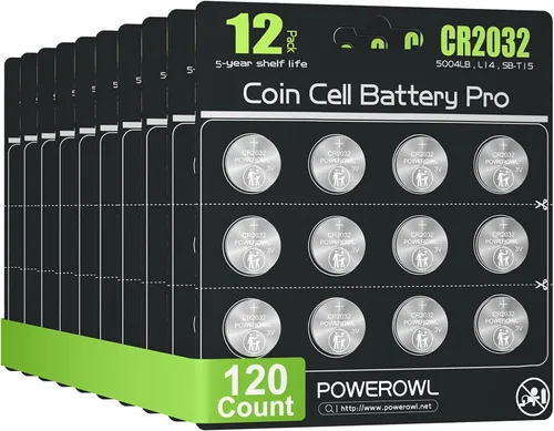 Vista 10 de POWEROWL Paquete de 12 Baterías CR2032 de Alta Capacidad - Reemplazo de Batería CR2032 de Litio 3V para Apple Airtag, Llavero, Control Remoto
