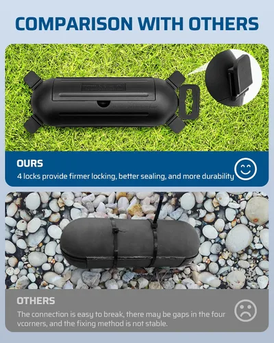 Vista 5 de DEWENWILS [Paquete de 3] Funda de seguridad para cable de extensión para exteriores, caja de conexión eléctrica resistente a la intemperie