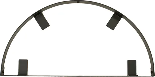 Vista 5 de Range Kleen Estante para ollas de pared con 2 estantes, color negro
