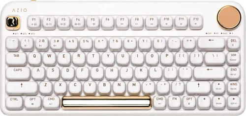 Vista 2 de Azio IZO Teclado mecánico inalámbrico BT5USB PC y Mac mouse inalámbrico Bluetooth con forma ergonómica redonda sensor óptico DPI ajustable