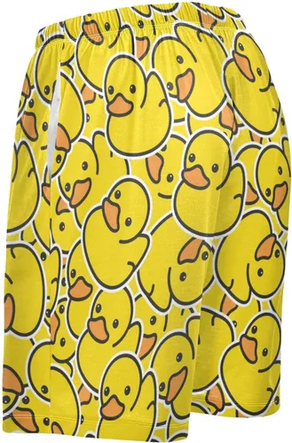 Vista 5 de Pantalones cortos de pijama de gatos negros lindos para hombre, pantalones cortos de dormir súper suaves con cordón y bolsillos
