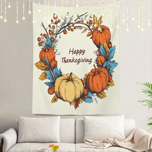 Vista 89 de Shrahala Modern Abstract Artwork Wall Tapestry, Orange Black Beige Wall Hanging Large Tapestry Decoration Polyester Fiber White Hem Around for Dorm