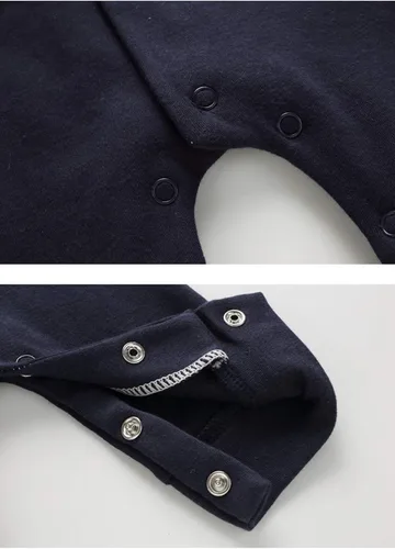 Vista 3 de Feidoog Traje formal de esmoquin de una pieza de manga larga para caballero recién nacido
