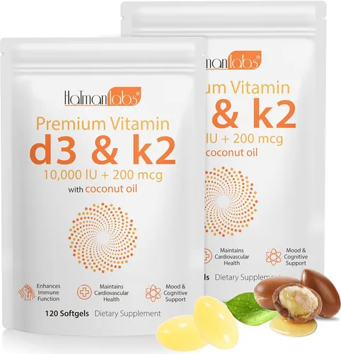 Vista 12 de newseel Cápsulas de vitamina D3 K2, suplemento de vitamina D3 y K2, suplemento de vitamina D3 y K2, suplemento D3, cápsulas blandas de aceite