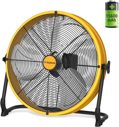 Vista 8 de T-SUNUS Ventilador alimentado por energía solar de 16 pulgadas con panel