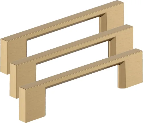 Vista 49 de Amerock 10BX37131CZ Tirador de gabinete Champán Bronce 3-3/4 pulgadas (96mm) de centro a centro Paquete de 10 unidades Cityscape Herrajes