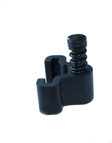 Vista 2 de LWZH Topes de puerta de acero negro para puerta corredera de granero Kit de rodillos de riel 2 Pack
