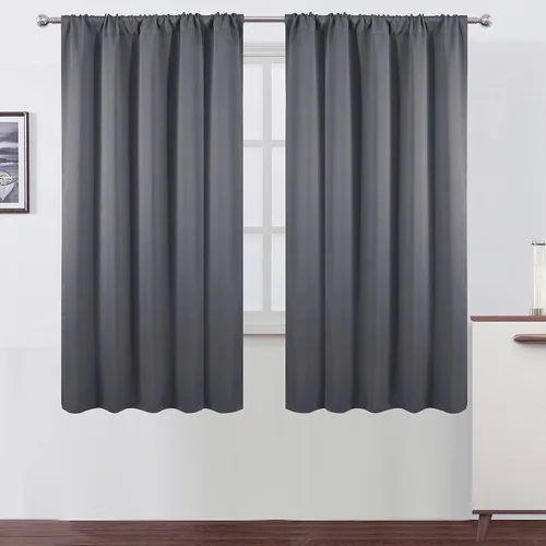 Vista 71 de LEMOMO Cortinas opacas de 42 x 54 pulgadas, juego de 2 paneles de cortinas con aislamiento térmico para oscurecer la habitación
