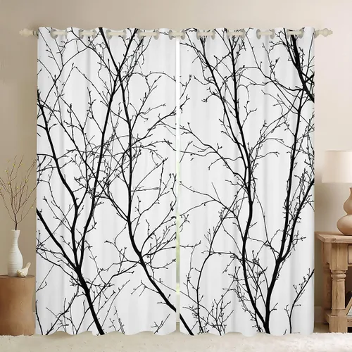 Vista 10 de Erosebridal Cortinas opacas con estampado de vaca lindo 30-50% para dormitorio, cortinas de piel de vaca de 38 pulgadas de ancho x 45 pulgadas